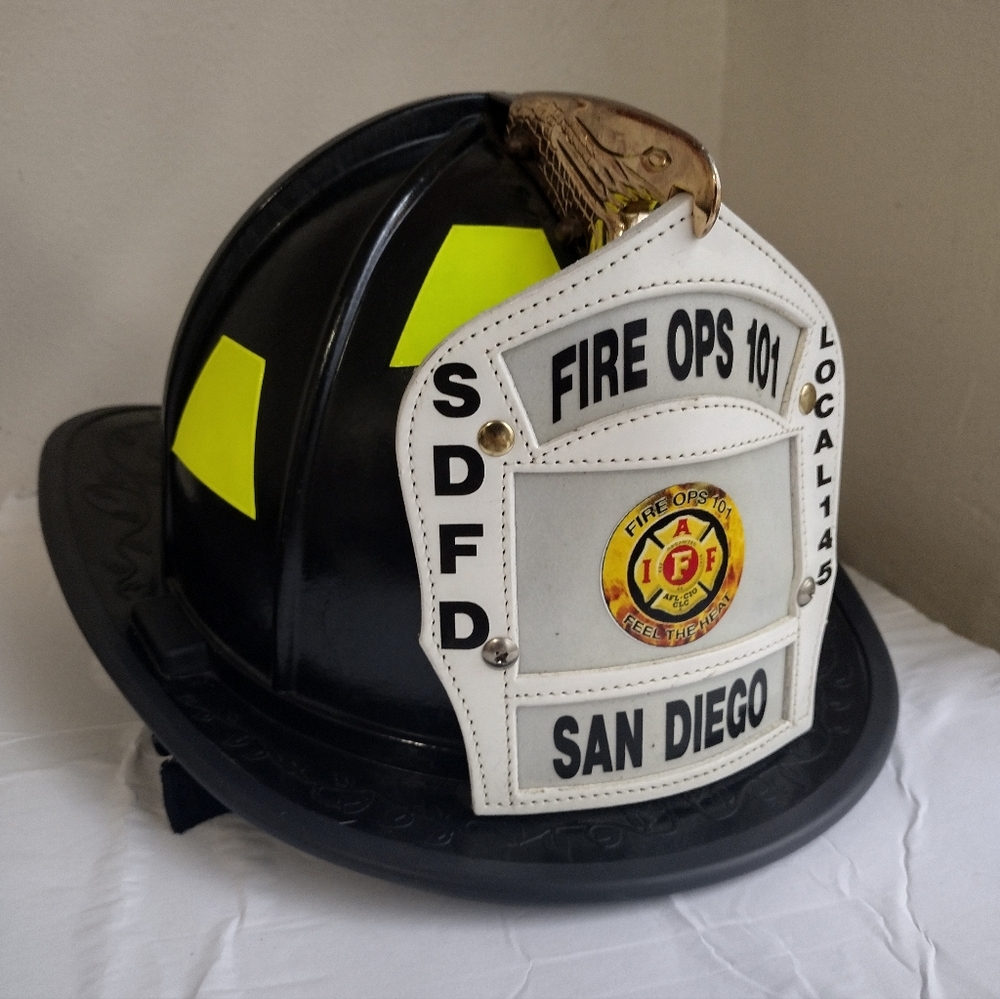 Authentic Morning Pride San Diego Fire Fighter Helmet